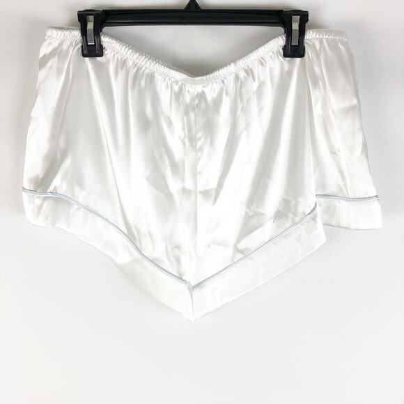 In Bloom by Jonquil Womens Mrs Satin Short Pajama Set XL Ivory The Bride NWT - Picture 13 of 14